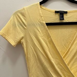Criss-Cross Yellow Bodysuit